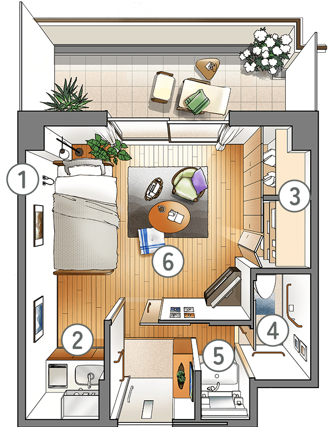 つくしんぼ藤阪 居室